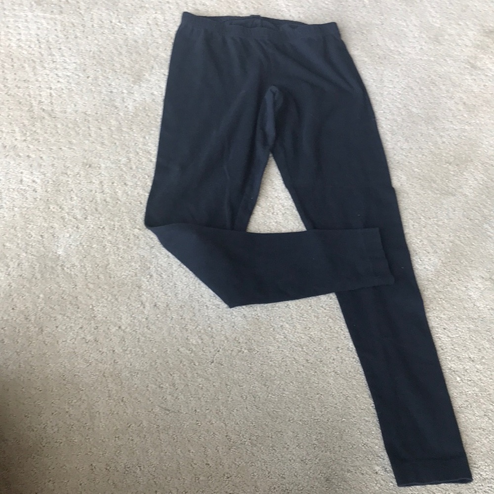 Black plain leggings